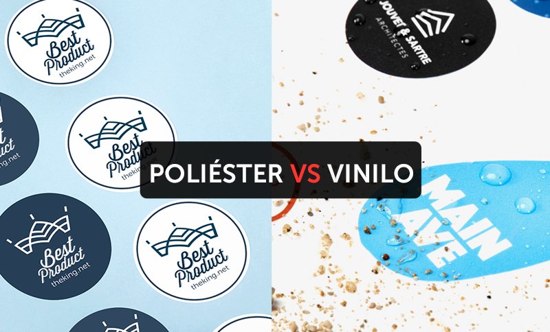 Diferencias pegatinas de poliéster vs. de vinilo